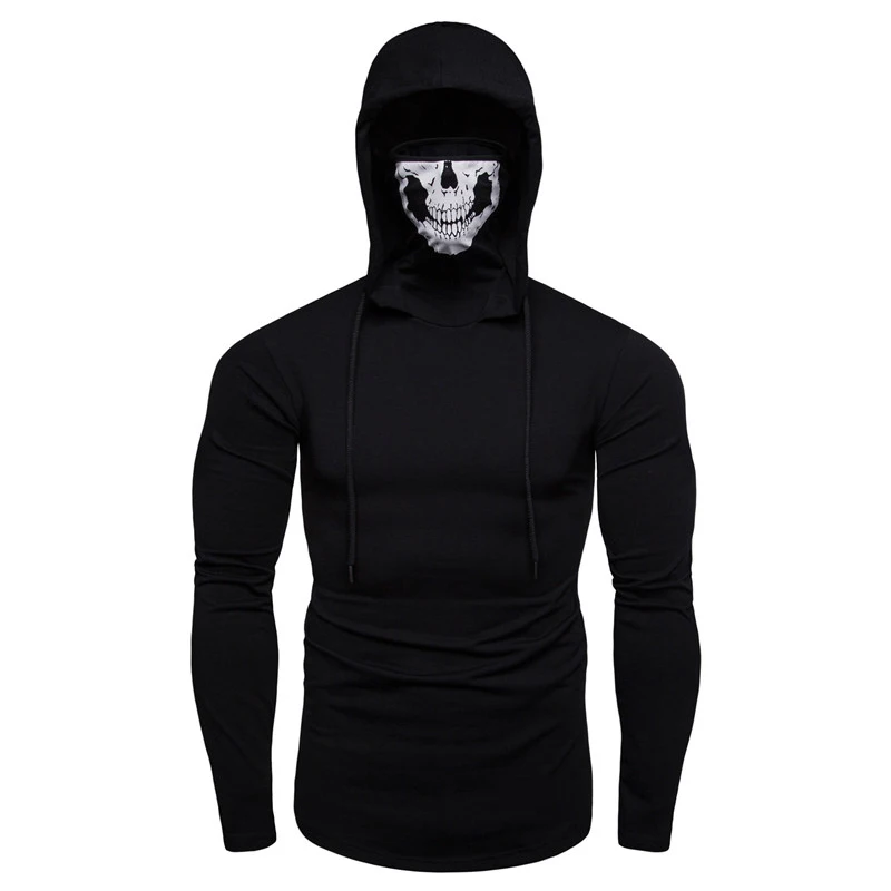 As The Picture Shows Новинка, Sudaderas Para Hombre, для фитнеса, с капюшоном, для мужчин, костюм ниндзя, маска для вызова, большой размер, с капюшоном, для мужчин, Moletom Masculino Com Capuz - Цвет: As The Picture Shows