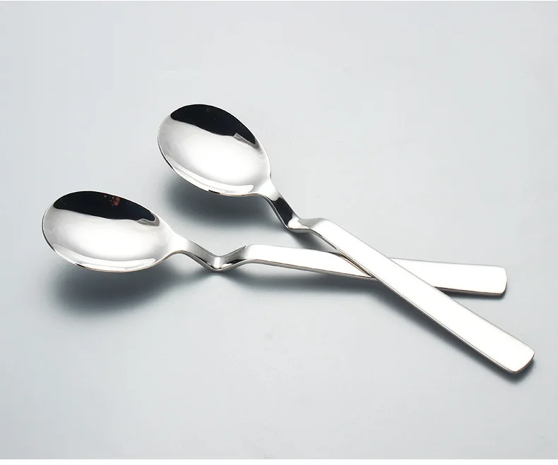 1 pc Hot-selling convenient stainless steel hanging bowl meal spoon hanging cup spoon kitchen utensils children spoon