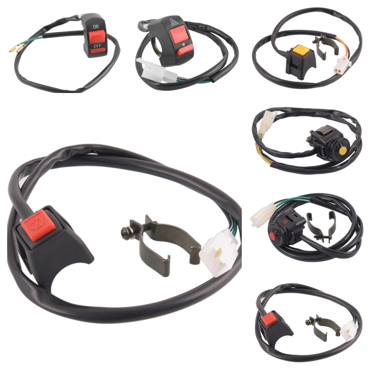 

Новинка, 1 шт., кнопка включения и выключения двигателя мотоцикла для HONDA KAWASAKI SUZUKI YAMAHA