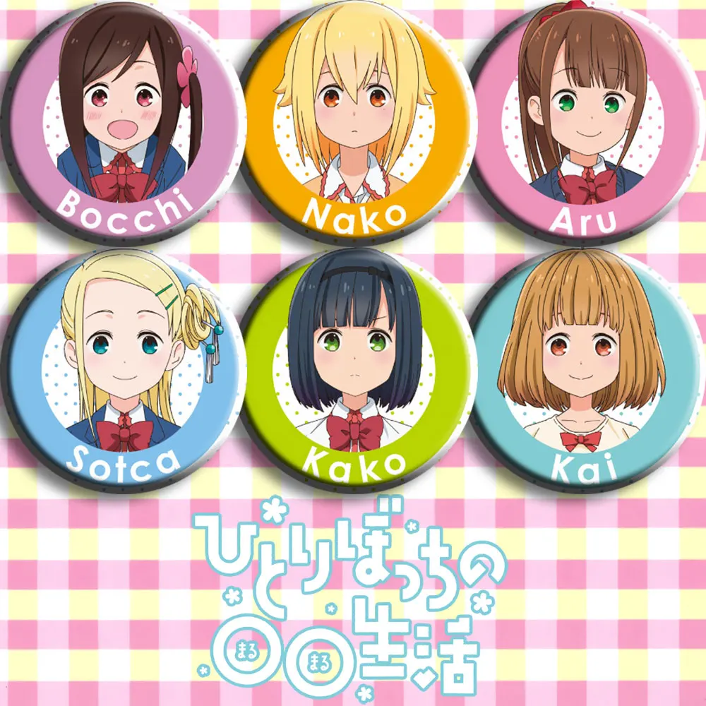 1 шт. 58 мм мультфильм Hitori Bocchi's ○○ lifety cos Bocchi Hitori значки брошь новые значки Kawai