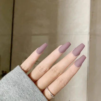 

Manicure Europe and America Long Wearing Manicure Dull Polish Ballet Fake Nails Nail Tip Finished Product Nail Tip Manicure Soli