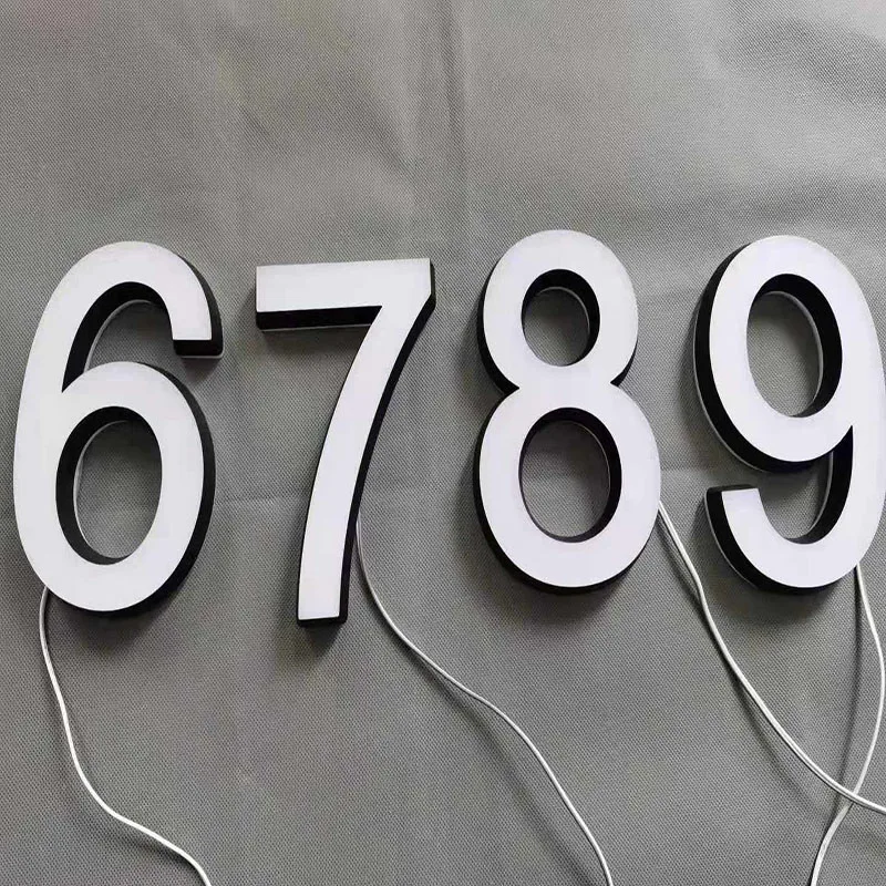 outdoor luminous waterproof acrilico mini casa numero 05