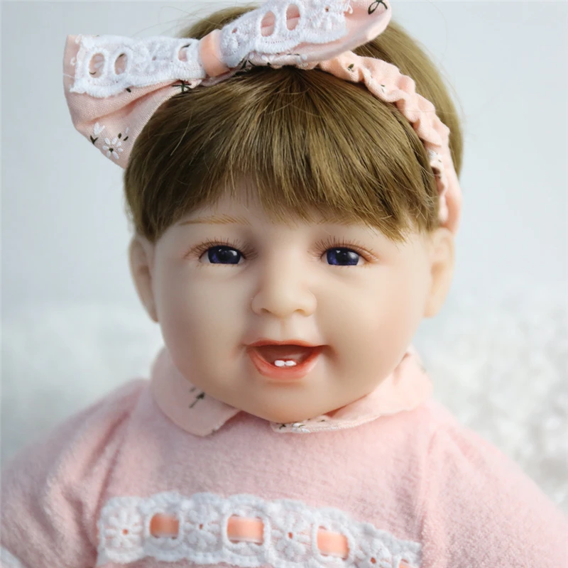 Boneca Reborn Girl 16 дюймов ткань тела Мягкий силиконовый винил 40 см мягкий силикон Reborn Baby новорожденный реалистичные Bebes Reborn куклы