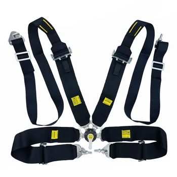 

Universal 4 Point Snap-In Camlock Quick Release Racing Car Seat Belt Harness OM Style 3" Adjustable Harness Safe Shoulder Strap