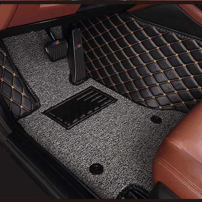 

custom Double layer car floor mats for opel Insignia zafira tourer Astra k Antara Vectra all models car mats 5 seat