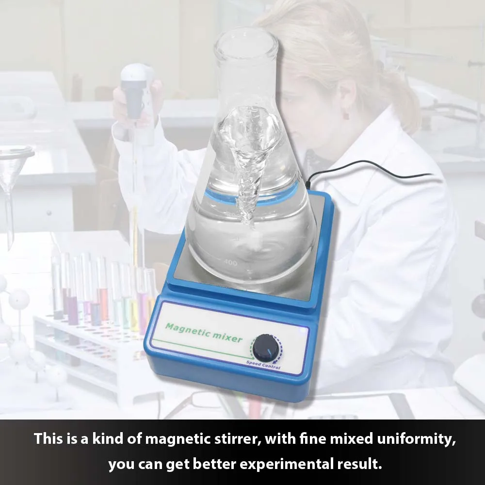 

Mini Size Professional Magnetic Stirrer Magnetic-mixer with Stir Bar 2400 rpm Max Stirring Capacity 3000ml Volume