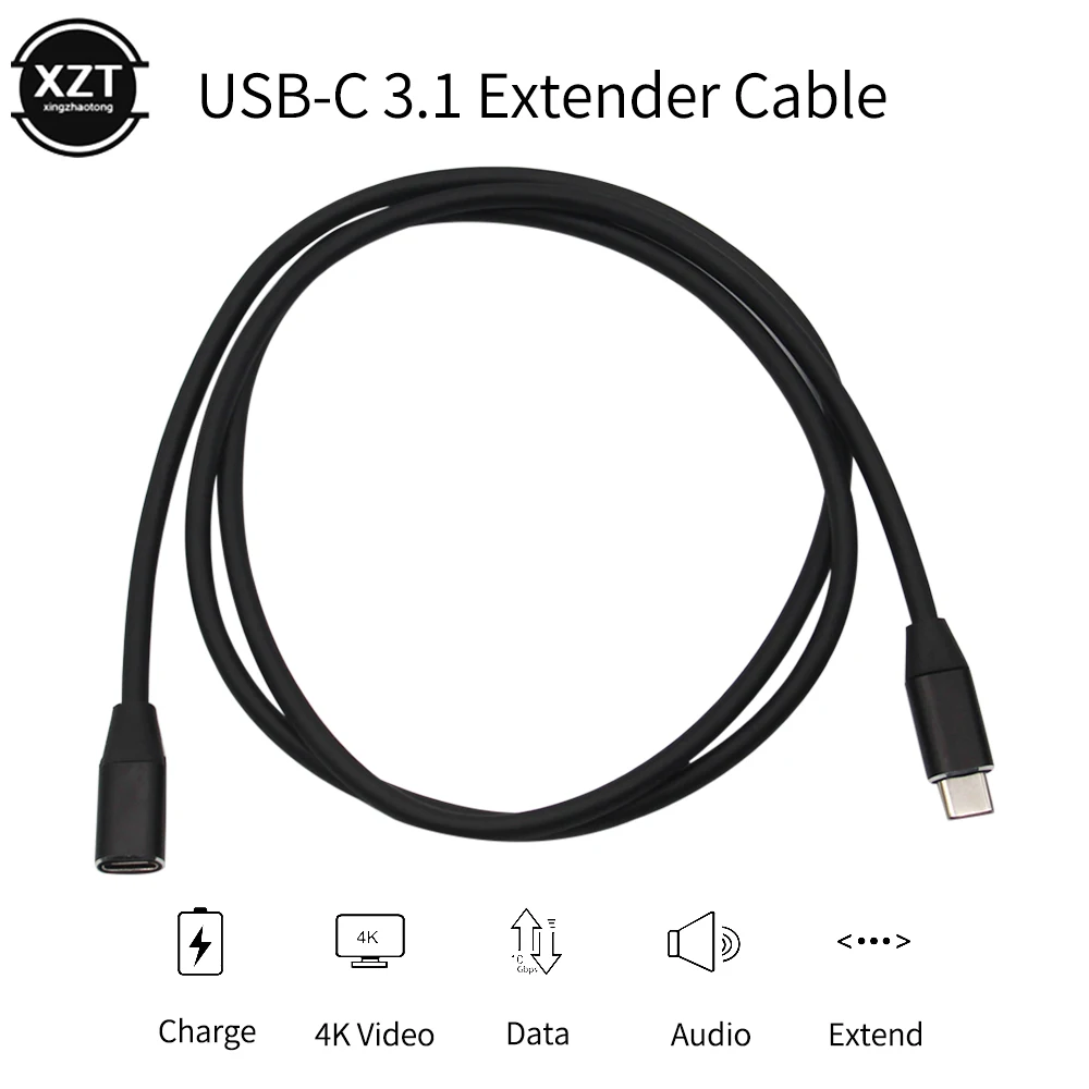 Кабель удлинитель USB Type C штырь гнездо 1 м|Кабели VGA| |