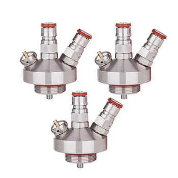 

3-Pack Stainless Steel Keg Tap Dispenser with 12 inch Beer Hose Craft Growler, Great for Outdoor Camping Party