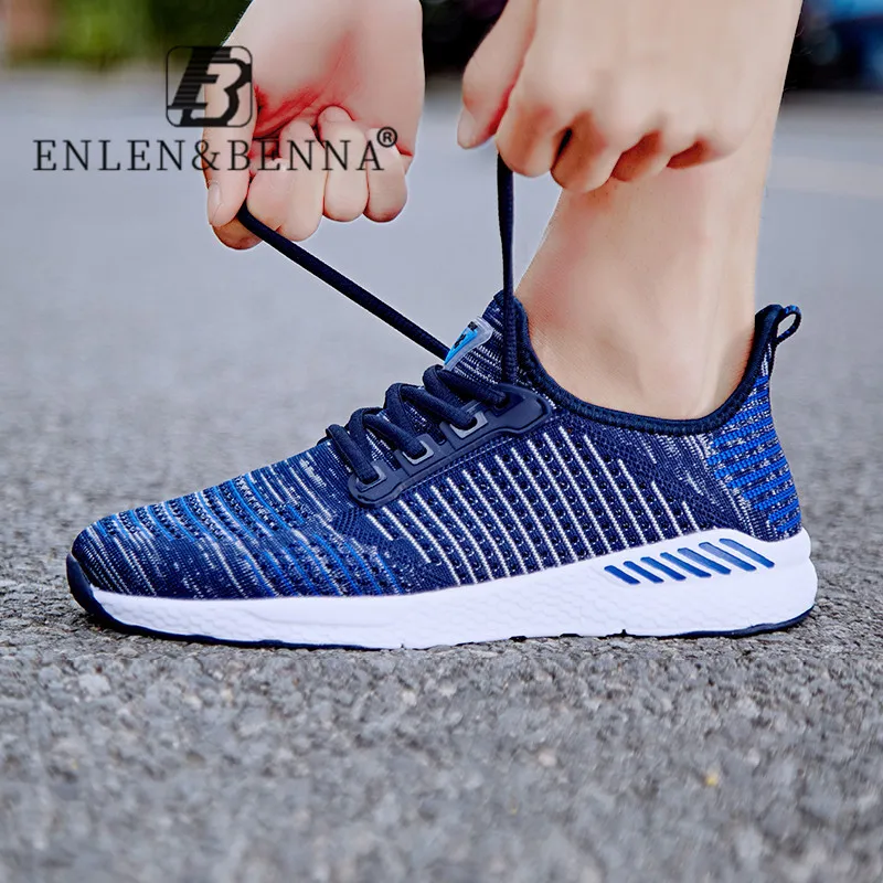 Кроссовки мужские сетчатые дышащие Модная легкая спортивная обувь для бега