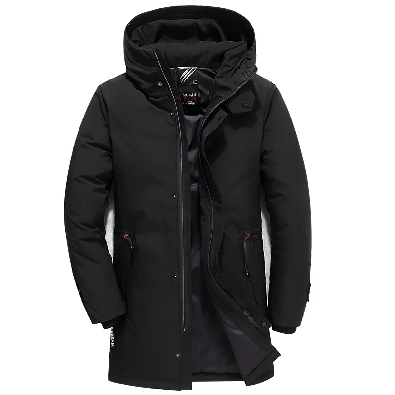 Модный бренд Для Мужчин's длинный пуховик Повседневное Для мужчин куртка-пуховик для девочки высокого класса, утолщенный, с капюшоном, Для мужчин пальто Для мужчин плюс 6XL