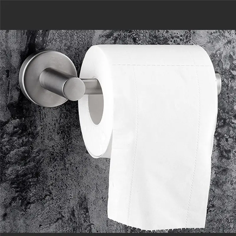 

Toilet Roll Holder 304 Stainless Steel 3M Strong Glue for Hanging Hygiene Paper Towel in Bathroom Storage Toilet Paper Holder