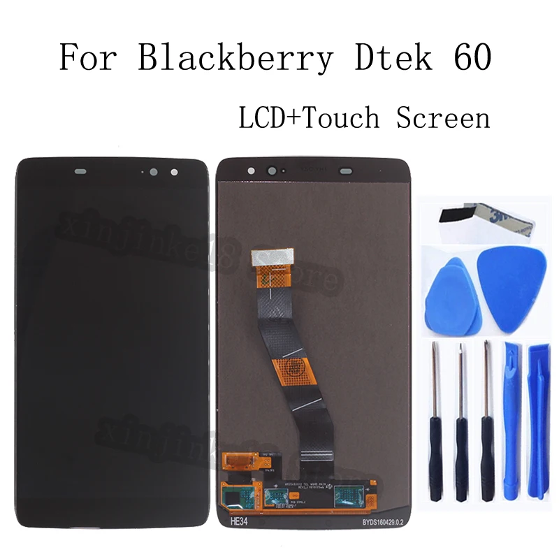 

5.5 For Blackberry Dtek 60 LCD Display +Touch Screen Digitizer Assembly Replacement Parts For BlackBerry Dtek60 LCD Repair kit