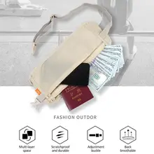 Открытый Спорт Бег закрытые Карманы Путешествия Противоугонный кошелек Невидимый паспорт сумка многофункциональный документ посылка