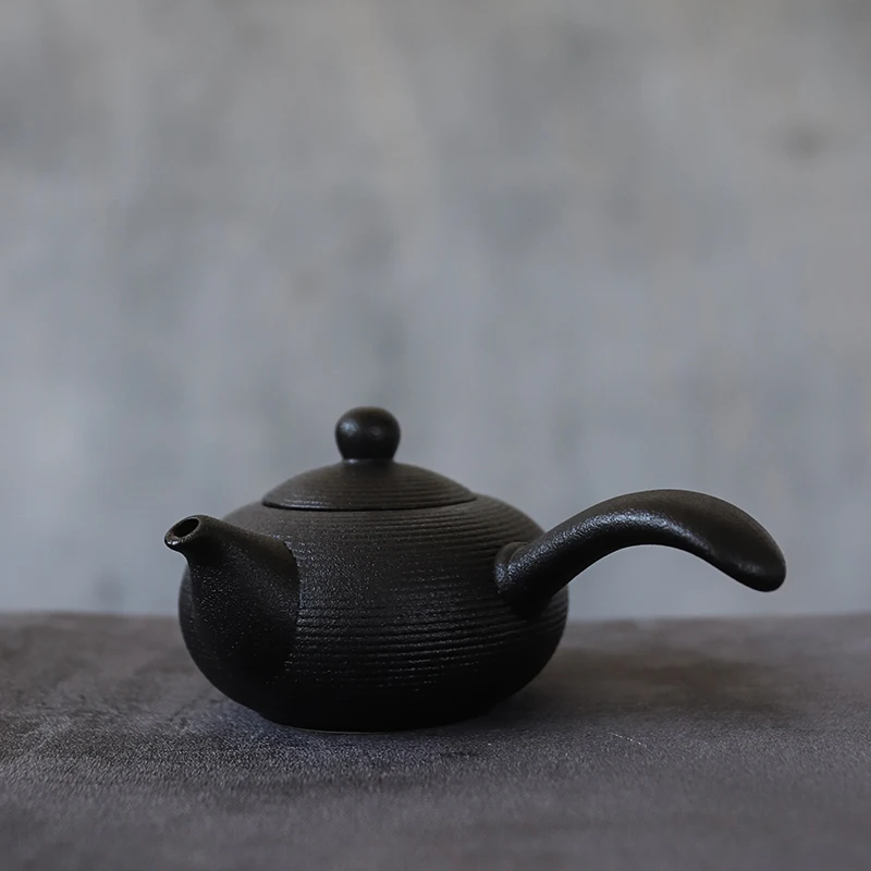 LUWUblackcrockeryceramickyusuteapotshandmadechineseteapot165ml.jpg