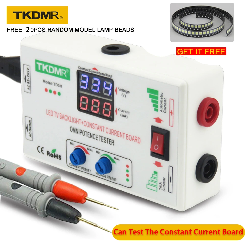  TKDMR 0-330V Smart-Fit Manual Adjustment Voltage TV LED Backlight Tester Current Adjustable Constan