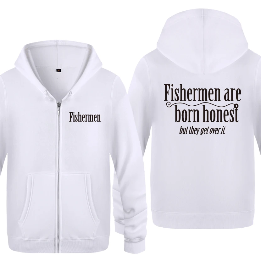 Fisher men Are Born Honest Новинка креативные толстовки мужские мужские флисовые кардиганы на молнии толстовки с капюшоном