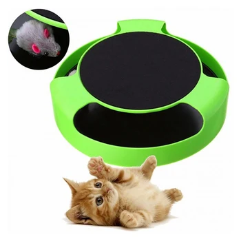 

Cat Catching Mouse Tray Toy Pet Cat Supplies Funny Puzzle Turntable Toys New