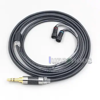 

LN007096 2.5mm 4.4mm XLR 3.5mm Black 99% Pure PCOCC Earphone Cable For Sennheiser IE8 IE8i IE80 IE80s Metal Pin