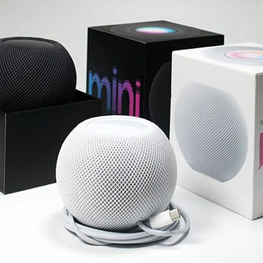 Minialtavoz inteligente para HomePod, altavoz portátil con Bluetooth, asistente de voz, Subwoofer, HIFI, estéreo de graves profundos, caja de sonido con cable tipo C