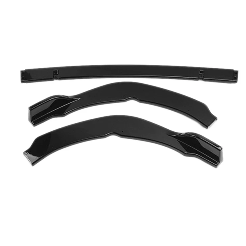 

for 2018-2020 Toyota Camry Painted Black Front Bumper Body Kit Spoiler Lip 3PCS