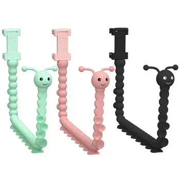 

Cute Caterpillar Lazy Phone Holder 360 degree Bendable Self-timer Rods Smartphone Tripod Flexible Phone Bracket Desk Clip