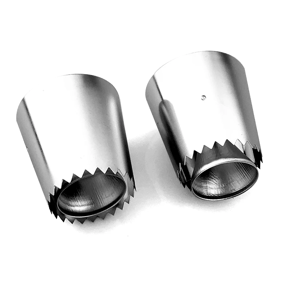 3 шт./компл. трубки из нержавеющей стали рифленые форсунки для печенья украшения