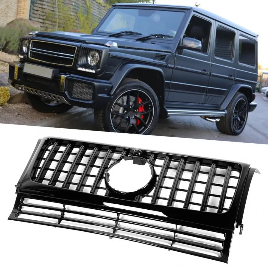 Решетка переднего бампера для GT Type сетка-гриль подходит Mercedes-Benz Big G 463 07-2017 Black