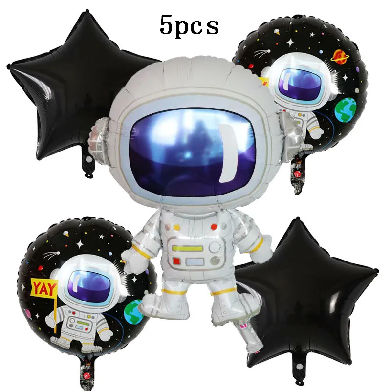 Вечерние воздушные шары космонавта, воздушные шары из фольги, воздушные шары с изображением Галактики, вечерние праздничные шары с гелием для мальчиков - Цвет: Насыщенный сапфировый