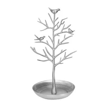 

Well-strong Earring Clasp Necklace Bird Decoration Jewelry Tower Tree Three-layer Circular Earring Stand Jewelry Stand