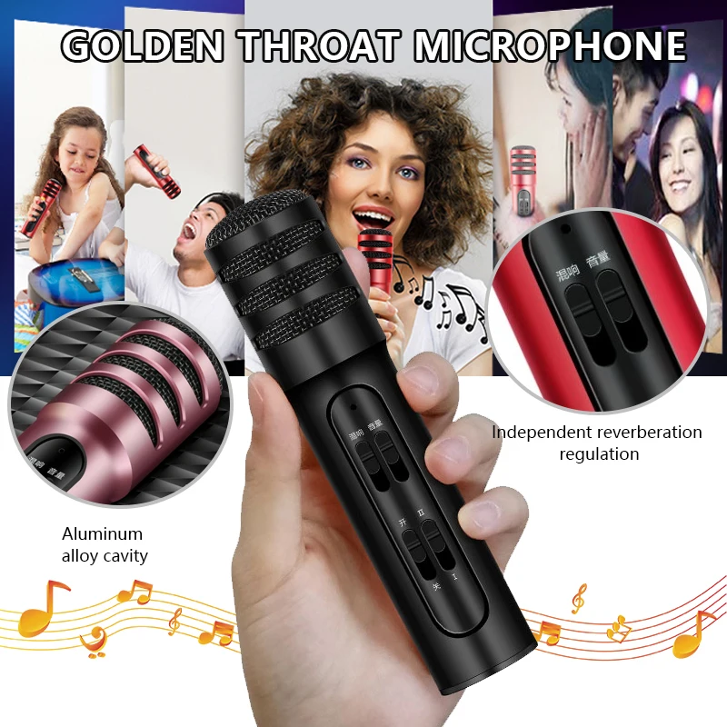 

C7 High Quality Professional Mobil Phone Microphone Condenser Karaoke Mic for Live Singing Home Recording Cardioid Pickup