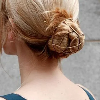 

Vintage Fashion Reticular Bun Women Hair Sticks Golden Bun Retro Style Female Hair Pins Accessories Women Wedding Jewelry Gifts