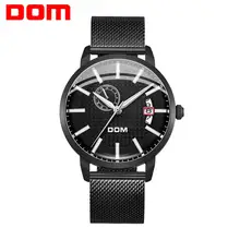 DOM модный дизайн Скелет спортивные механические часы светящиеся руки прозрачный сетчатый браслет для мужчин Лидирующий бренд Роскошные M-8111