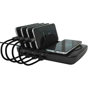 

Vogek Intelligence Charging Station QC3.0 High-power Charger Wireless Charger Mobile Phone Charge Multiple USB for Huawei Xiaomi