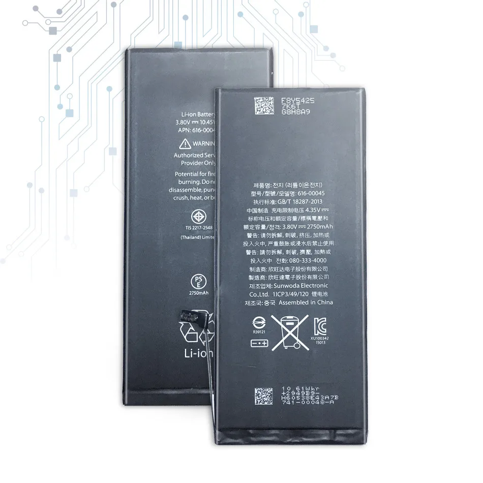 Для Apple IPhone 6 Plus батарея 6plus 2915mAh Замена высокой емкости телефона Bateria