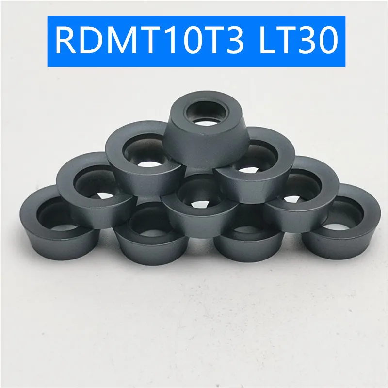 100 шт. RDMT10T3 MO LT30 RDMT 10T3 поворотные твердосплавные вставки инструмент токарный фреза режущий инструмент для ЧПУ слот Режущий конец