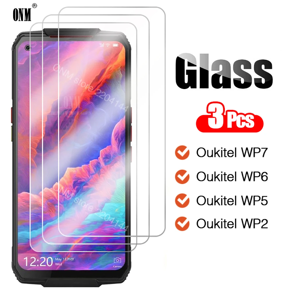 3 шт. закаленное стекло для Oukitel WP7 WP6 WP5 WP2 Защита экрана Защитная стеклянная