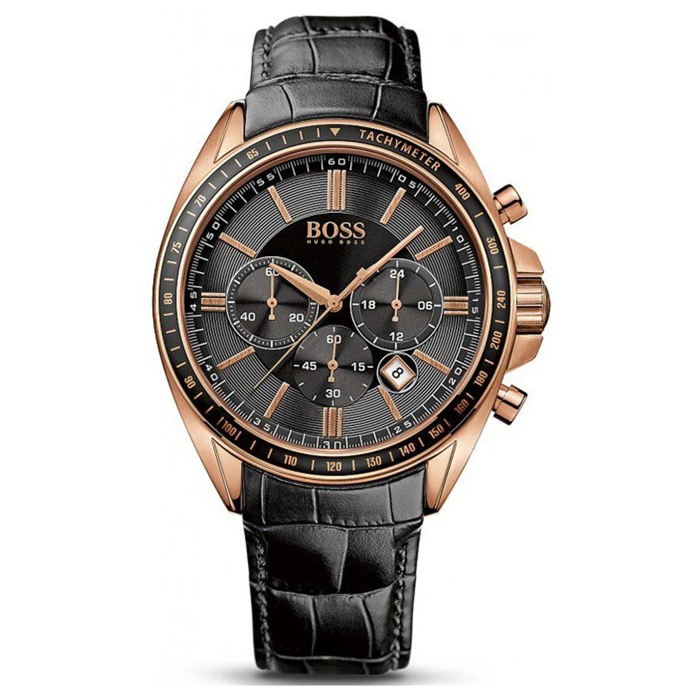 Роскошные брендовые немецкие мужские многофункциональные кварцевые часы с хронографом и браслетом BOSS, мужские часы с кожаным ремнем HB1513092 man - Цвет: 104