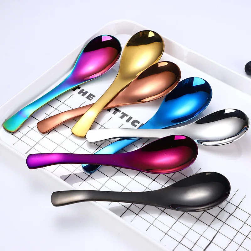 304 Stainless steel Chinese Spoons Round Bottom Count Spoons Thick