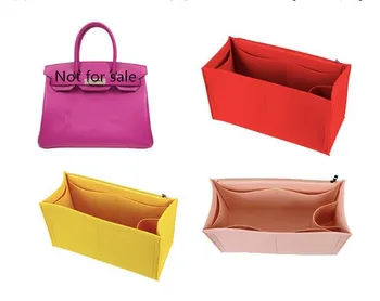 

Fits For H Bir kins 25 30 35 Insert Bags Organizer Makeup Handbag Organize Portable Cosmetic base shaper for women handbag 2020