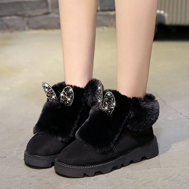 

Women's shoes winter plus velvet thick comfortable warm cotton shoes Zapatos de mujer Buty damskie Damenschuhe Chaussures femme