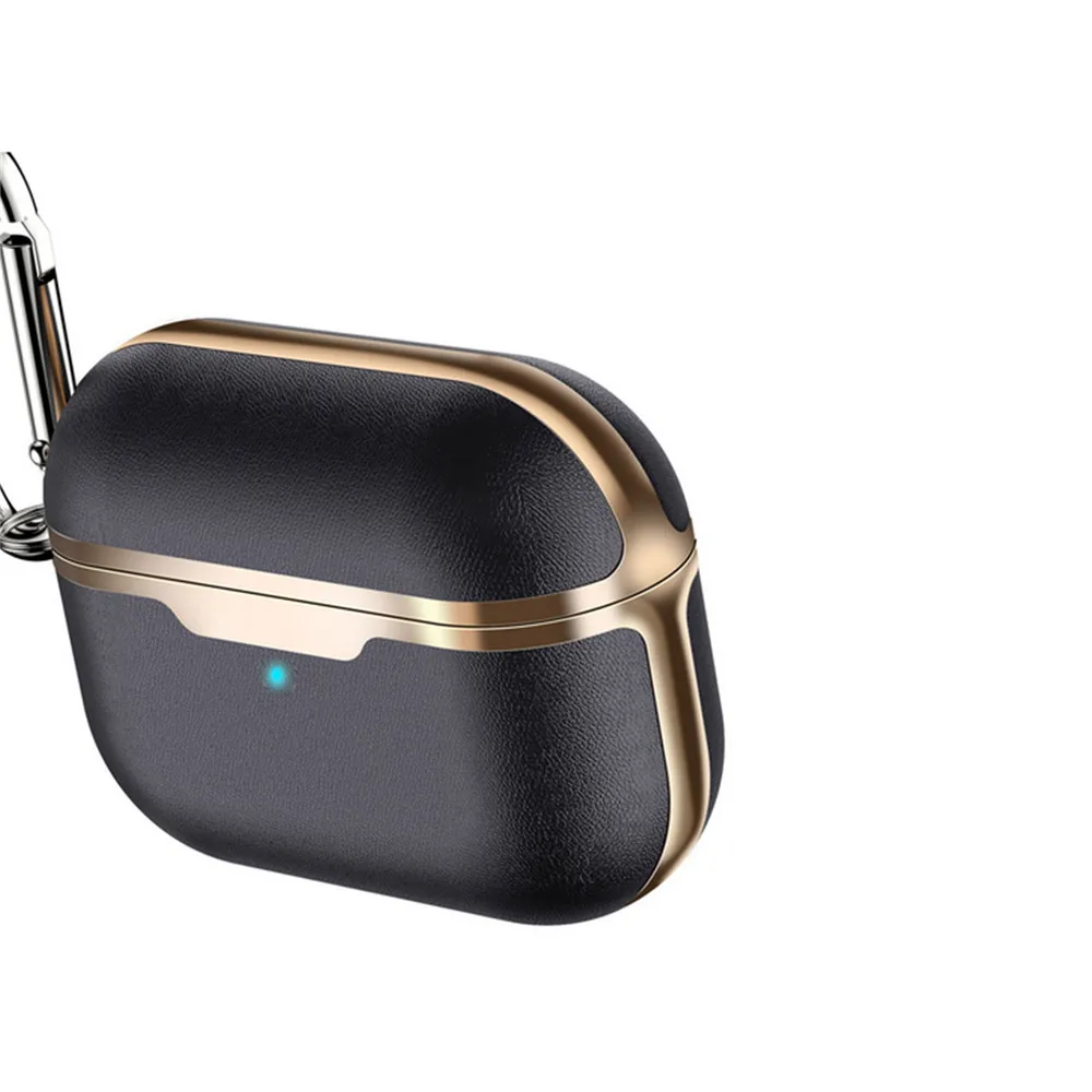 PU Leather Earphone Protective Case Cover Bluetooth Headphone Storage Case for Airpods Pro Box
