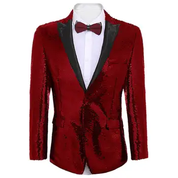 

[JK10] Splendid Sequins Mens Prom Dancing Blazer Jacket For Wedding Groomsmen Stage Show Cosplay Costume For Nightclub