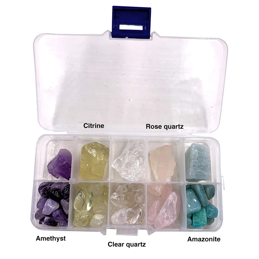 Natural gravel Stone Gemstone and crystal Quartz rough Rock Mineral specimen Healing Reiki home decor