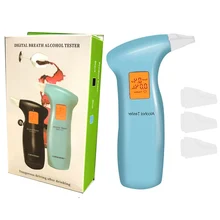 ЖК-дисплей Цифровой тестер на алкоголь Профессиональный полицейский оповещение дыхательный спирт тест er устройство анализатор дыхания тест DF