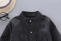 IENENS Spring Thin Shirts Baby Boys Long Sleeve Striped Print Shirts Kids Tops Tees Shirts Casual Blouse 3
