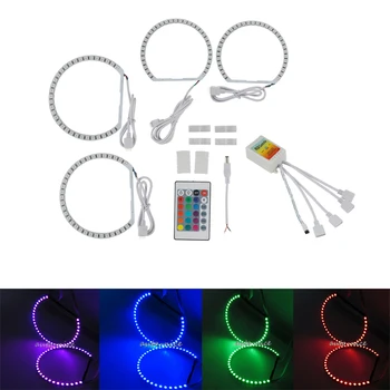 

Car-styling 1 SET 146mmX131mm Halo Cotton Light Car Smd LED Angel Eyes For BMW E46 3-Series Sedan/Wagon