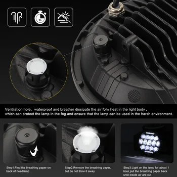 

Daytime running lights Angel Eye bulb 280W 27 Beads For Jeep Wrangler JK TJ LJ 97-17 6000K Car