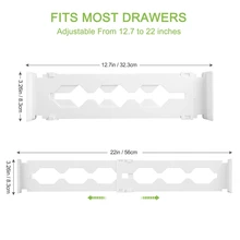 Регулируемый разделитель для ящиков 6 упаковок лента крепкая надежная фиксация на месте-для спальни, ванной комнаты, шкафа, детского ящика, стола, кухонного хранения