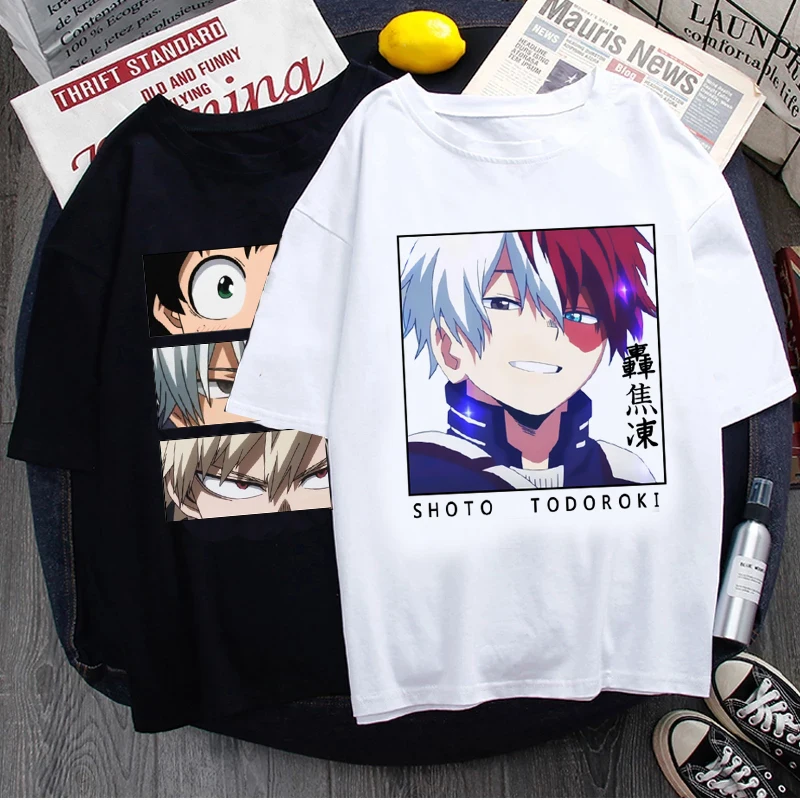 T-shirts Men Kawaii Cartoon Summer Tops 