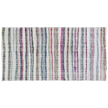 

Handmade Multicolor Vintage English Striped Rug Area Rug 140x280 Cm-4'7''X9'2''